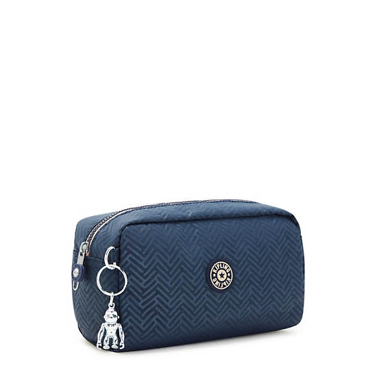 Kipling Gleam Pouch Bags Endless Blue Embossed | CA 2136ZU